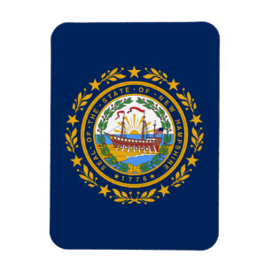 New Hampshire flag Magnet