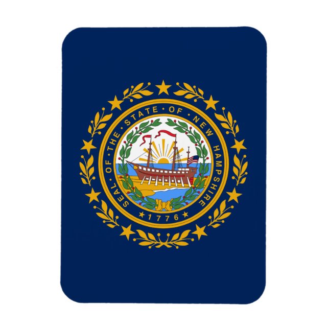 New Hampshire flag Magnet (Vertical)