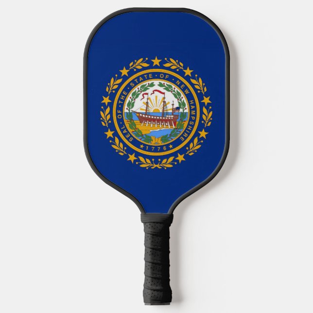 New Hampshire Flag Pickleball Paddle (Front)