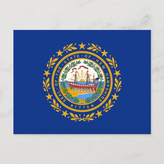 New Hampshire Flag Postcard (Front)