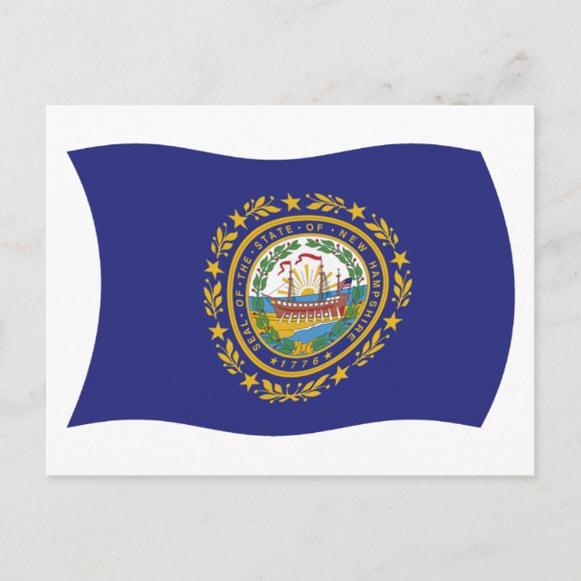 New Hampshire Flag Postcard (Front)