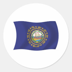 New Hampshire Flag Sticker