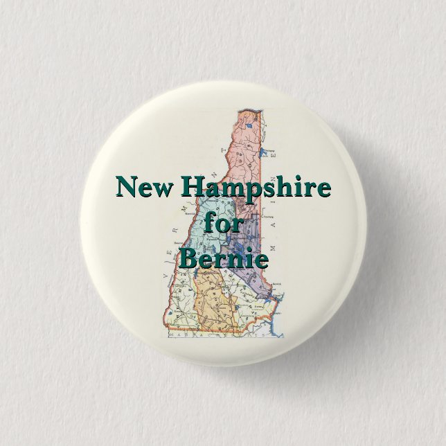 New Hampshire for Bernie 2016 3 Cm Round Badge (Front)