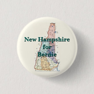 New Hampshire for Bernie 2016 3 Cm Round Badge
