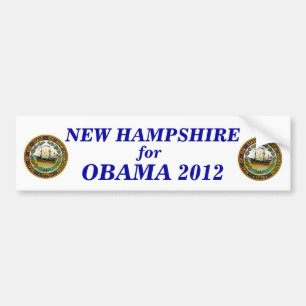 New Hampshire for Obama 2012 sticker