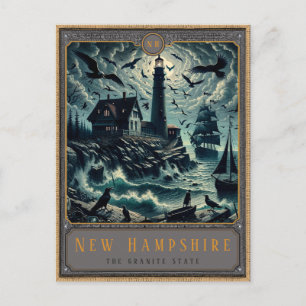 New Hampshire   Gothic Art Postcard