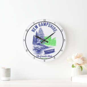 New Hampshire Granite State Large Clock
