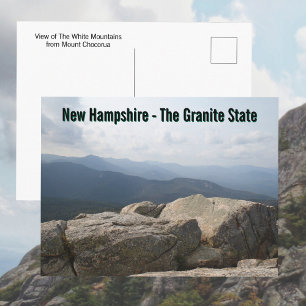 New Hampshire Granite State White Mountains Postcard