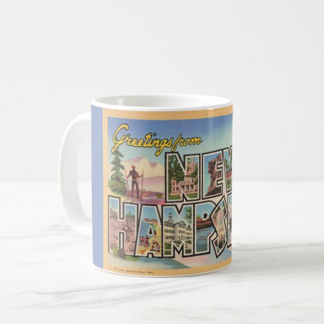 New Hampshire Greetings Mug (Front Left)
