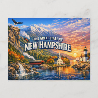 New Hampshire Greetings Postcard