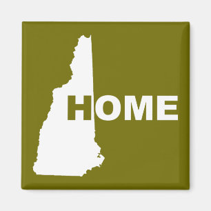 New Hampshire Home Away From State Fridge Magnet