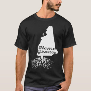 New Hampshire Home Grown Roots NH Distressed State T-Shirt