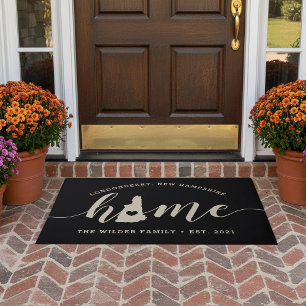 New Hampshire Home State Personalised Doormat