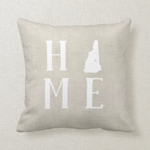 New Hampshire Home State Throw Pillow