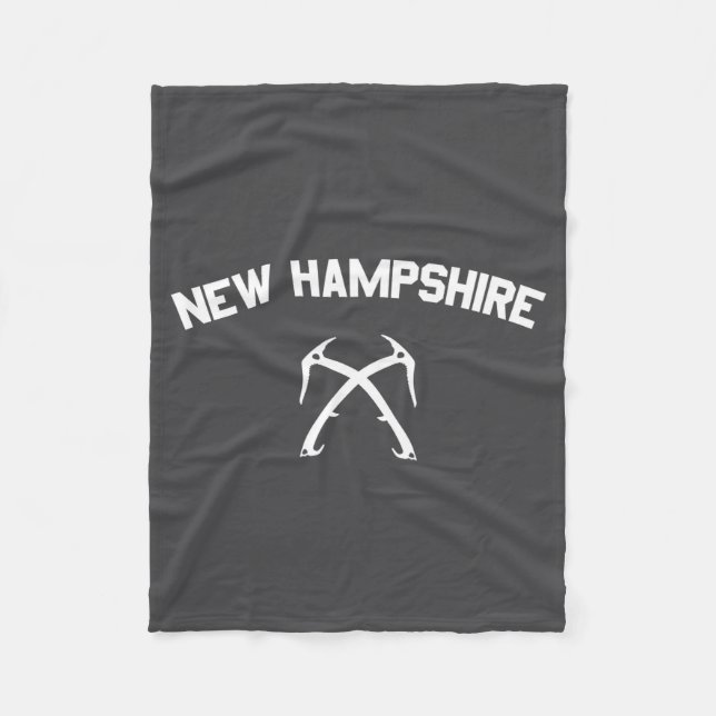 New Hampshire Ice Climbing _2  Fleece Blanket (Front)