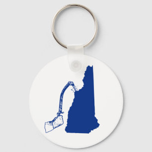 New Hampshire Ice Climbing Key Ring