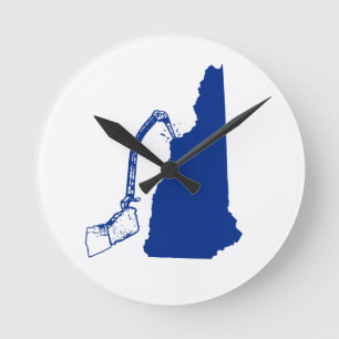 New Hampshire Ice Climbing Round Clock
