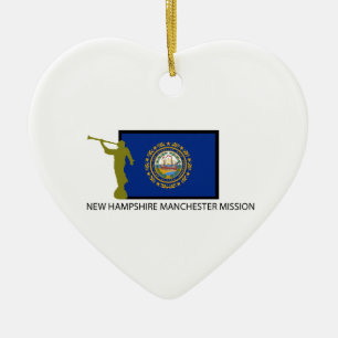 NEW HAMPSHIRE MANCHESTER MISSION LDS CTR CERAMIC TREE DECORATION