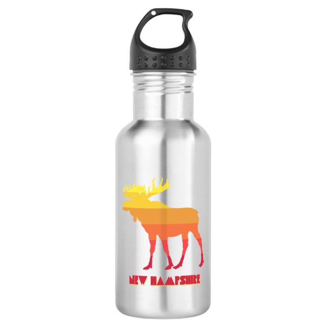 New Hampshire Moose 532 Ml Water Bottle (Front)