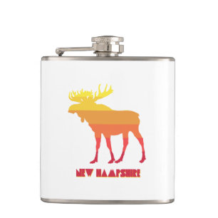 New Hampshire Moose Hip Flask