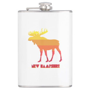 New Hampshire Moose Hip Flask