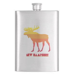 New Hampshire Moose Hip Flask