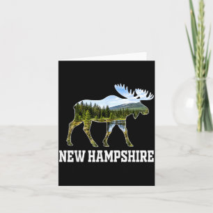 New Hampshire Moose Wildlife Forest Nature Scenic Card