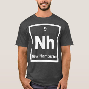 New Hampshire NH, Periodic Table Elements 9th Stat T-Shirt