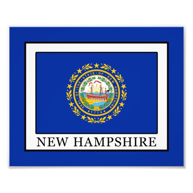New Hampshire Photo Print (Front)