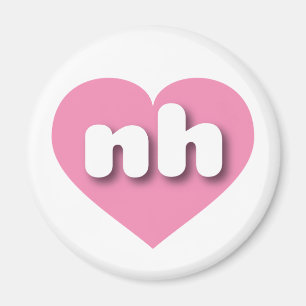 New Hampshire pink heart - I love nh Magnet