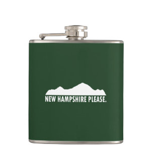 New Hampshire Please Hip Flask