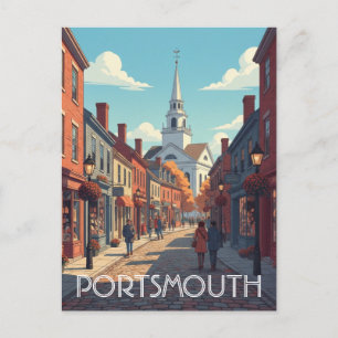 New Hampshire Portsmouth Travel Postcard