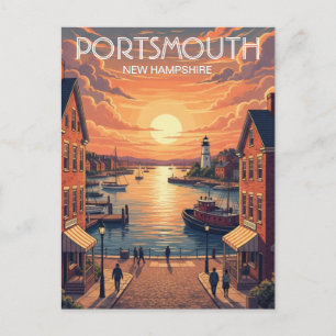 New Hampshire Portsmouth Travel Postcard