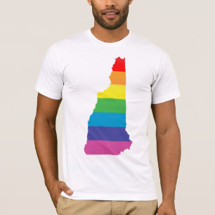 new hampshire pride. striped. T-Shirt