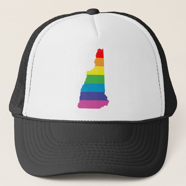 new hampshire pride. trucker hat (Front)
