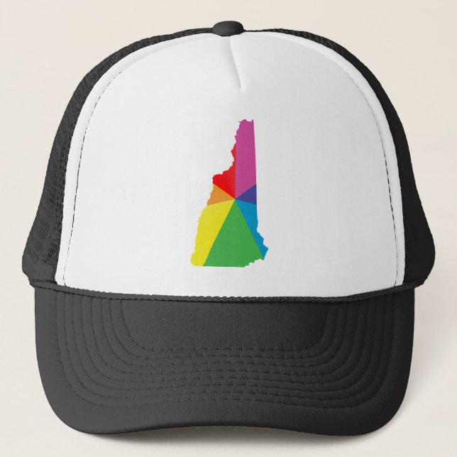 new hampshire pride. trucker hat (Front)