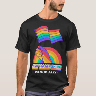 New Hampshire Proud Ally Pride Month LGBTQ LGBT Co T-Shirt