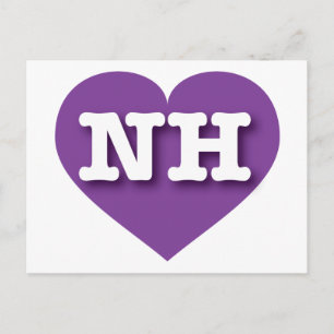 New Hampshire Purple Heart - Big Love Postcard