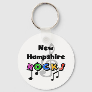 New Hampshire Rocks Key Ring