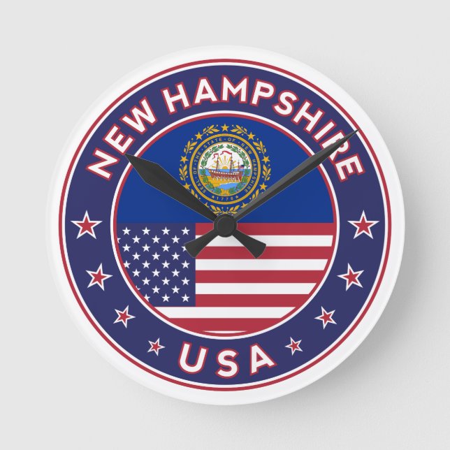 New Hampshire Round Clock (Front)