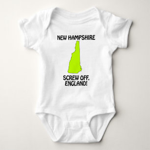 New Hampshire - Screw Off, England! Baby Bodysuit