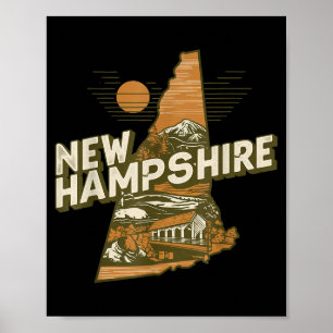 New Hampshire Souvenirs For Men, Women &amp; Kids  Poster