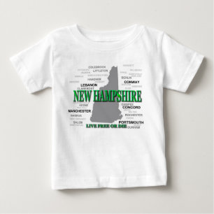 New Hampshire State Baby T-Shirt