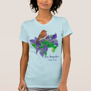 New Hampshire State Bird Purple Finch T-Shirt