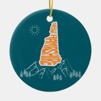 New Hampshire State Christmas Tree Ornament