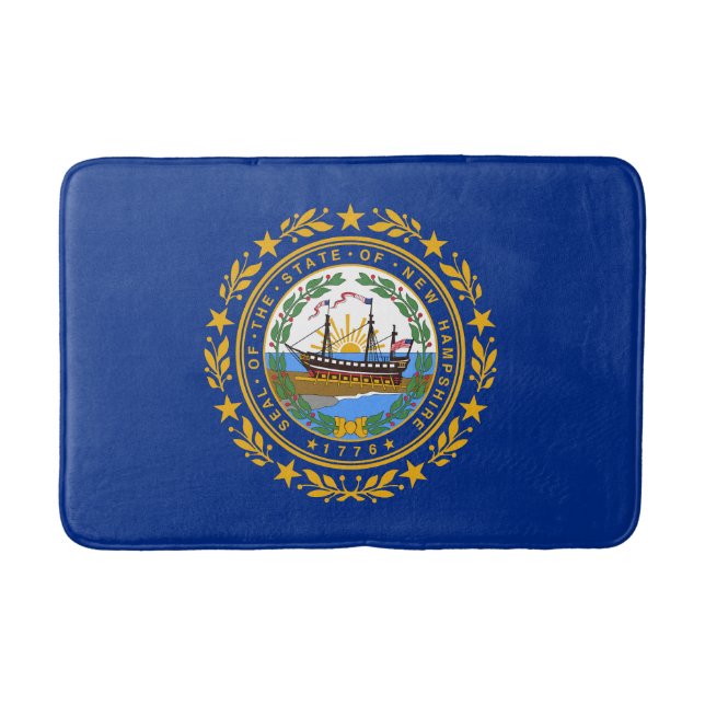 New Hampshire State Flag Bath Mat (Front)