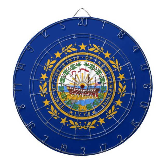 New Hampshire State Flag Dartboard (Front)