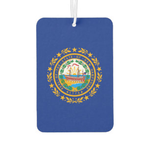 New Hampshire State Flag Design Car Air Freshener