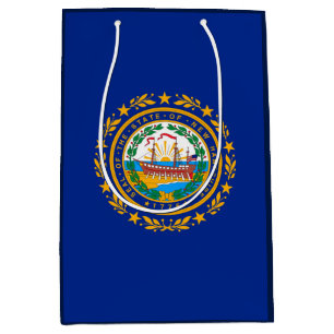 New Hampshire State Flag Design Medium Gift Bag