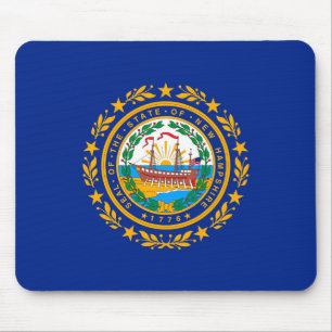 New Hampshire State Flag Design Mouse Mat